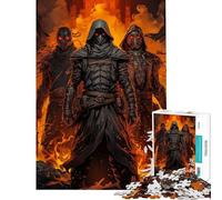 Puzzle da 1000 pezzi per adolescenti Silent Shadows Ninja puzzle per adulti gioco rompicapo un'opera d'arte regalo di Natale e compleanno (dimensioni 38x26cm)