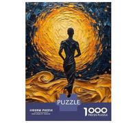 Puzzle Da 1000 Pezzi Per Adolescenti Silhouette in Impasto Landscape Puzzle Per Adulti Giochi Per Famiglie Regalo Di Compleanno Aiuta Ad Allenare Il Cervello 38x26cm/1000pcs