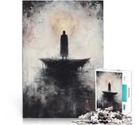 Puzzle da 1000 pezzi per adolescenti Silhouette su una scogliera Giocattoli per l'intrattenimento in famiglia regali per amici e familiari 38x26cm