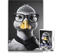 Puzzle da 1000 pezzi per adolescenti, simpatici animali, anatre, sfide uniche, gioco di precisione, giocattolo educativo, dimensioni 38x26cm