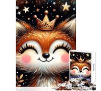 Puzzle da 1000 pezzi per adolescenti simpatici e stravaganti puzzle a forma di volpe rossa decorazioni per la casa giocattoli idee regalo per giochi educativi allena il tuo cervello e le tue mani