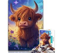 Puzzle da 1000 pezzi per adolescenti, simpatici puzzle a forma di cucciolo di yak, giocattoli educativi per l'apprendimento, giochi per famiglie, regali e compleanni unici (dimensioni 75x50cm)
