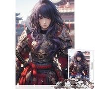 Puzzle da 1000 pezzi per adolescenti simpatico giocattolo educativo con ragazza ninja e samurai fantastici regali e giocattoli giochi divertenti allena il cervello e le mani dimensioni 38x26cm