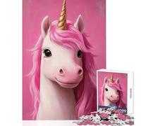 Puzzle da 1000 pezzi per adolescenti simpatico ritratto di unicorno giocattoli antistress regali di Babbo Natale segreto giochi educativi per migliorare l'amore tra coppie dimensioni 38x26cm