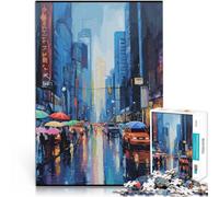 Puzzle da 1000 pezzi per adolescenti Sinfonia delle luci della città Giocattoli antistress Decorazioni e regali unici per la casa 52x38cm