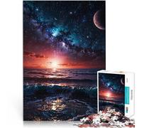 Puzzle da 1000 pezzi per adolescenti Sinfonia dell'oceano cosmico Giochi Giocattoli Regalo Lista dei desideri con Babbo Natale 52x38cm