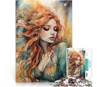 Puzzle da 1000 pezzi per adolescenti Sirena allo zenzero Giocattolo educativo intellettuale decomprimente Decorazione d'arte per la casa 52x38cm