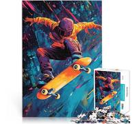 Puzzle da 1000 pezzi per adolescenti Skateboarder in movimento Gioco intellettuale giocattolo è ideale come regalo per tutta la famiglia 75x50cm