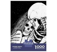 Puzzle Da 1000 Pezzi Per Adolescenti Skeletal Embrace Love Beyond The Grave Puzzle Per Adulti Giocattolo Decorazione Da Parete Vacanza A Casa Passatempo Riduzione Dello Stress Regali 52x38cm/1000pcs