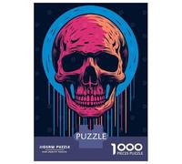 Puzzle Da 1000 Pezzi Per Adolescenti Skull Retro Halloween Puzzle Per Adolescenti Giochi Per Famiglie Sfida Difficile Regali Di Compleanno E Unici 38x26cm/1000pcs