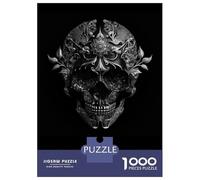 Puzzle Da 1000 Pezzi Per Adolescenti Skull with Voodoo Mask Puzzle Per Adulti Gioco Pratico Vacanza A Casa Passa Il Tempo Aiuta Ad Allenare Il Cervello 52x38cm/1000pcs
