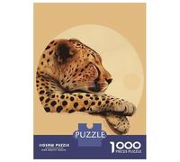Puzzle Da 1000 Pezzi Per Adolescenti Sleeping Cheetah Puzzle Giocattolo Decorazione Da Parete Sfida Difficile Regalo Di Compleanno, Regali, 70x50cm/1000pcs