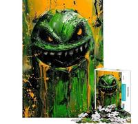 Puzzle da 1000 pezzi per adolescenti slime verde morte puzzle per adulti giochi rilassanti che migliorano la memoria ideale per compleanni e Natale (dimensioni 50x75cm)