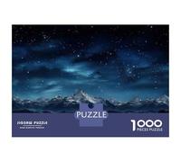 Puzzle Da 1000 Pezzi Per Adolescenti Snow-Capped Mountains Under Starry Sky Puzzle Per Adulti Gioco Pratico Regali Per Donne Regali Per Amici E Familiari 70x50cm/1000pcs