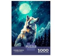 Puzzle Da 1000 Pezzi Per Adolescenti Snow Wolf Alaska Pixel Art Puzzle Per Adulti Giochi Rilassanti Sfida Difficile Sfida Educativa 52x38cm/1000pcs