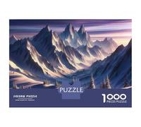 Puzzle Da 1000 Pezzi Per Adolescenti Snowy Mountain Landscape Puzzle Per Adulti Giocattoli Antistress Decorazione Da Parete Regali Unici Per Compleanno E Natale 38x26cm/1000pcs