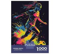 Puzzle Da 1000 Pezzi Per Adolescenti Soccer Girl Player in Action Puzzle Per Adolescenti Gioco Pratico Un'opera D'arte Regali Unici Per Compleanno E Natale 70x50cm/1000pcs