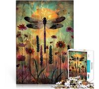 Puzzle da 1000 pezzi per adolescenti Sogni di libellula Giocattoli educativi per l'apprendimento Giochi per famiglie decorazione murale 52x38cm