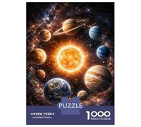 Puzzle Da 1000 Pezzi Per Adolescenti Solar System in Space Puzzle Per Adulti Giochi Divertenti Regali Per Donne Per Compleanno, Natale 70x50cm/1000pcs