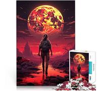 Puzzle da 1000 pezzi per adolescenti Soldato donna del pianeta rosso Difficile e sfidante con pezzi completamente interconnessi di forma casuale 52x38cm