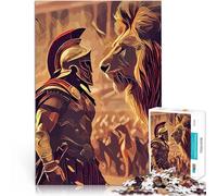Puzzle da 1000 pezzi per adolescenti soldato spartano 300 Riduzione dello stress interessante perché è ideale come regalo per tutta la famiglia 38x26cm