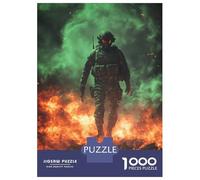 Puzzle Da 1000 Pezzi Per Adolescenti Soldier in Fire Puzzle Per Adulti Gioco Pratico Decorazione Per La Casa Ottimo Regalo Per I Giocatori 52x38cm/1000pcs