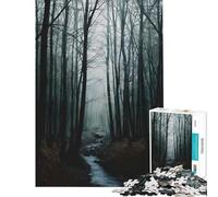 Puzzle da 1000 pezzi per adolescenti "Solo tra gli alberi" taglio di precisione interazione genitore-figlio regalo di Natale o compleanno 38x52cm