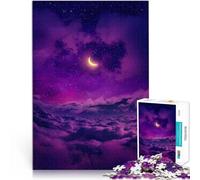Puzzle da 1000 pezzi per adolescenti SORGERE DELLA LUNA Difficile da completare ma divertente e umoristico Regali di Babbo Natale segreto 75x50cm