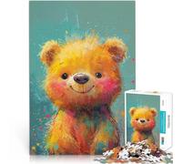 Puzzle da 1000 pezzi per adolescenti Sorriso dell'orso a raggi di sole Gioco pratico Ogni pezzo è unico - Gioco divertente e stimolante per tutta la famiglia 75x50cm