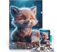 Puzzle da 1000 pezzi per adolescenti Sorriso di volpe beata Per il divertimento in famiglia perché è ideale come regalo per tutta la famiglia 38x26cm