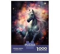 Puzzle Da 1000 Pezzi Per Adolescenti Space Unicorn in Nebula Puzzle Per Adulti Giochi Per Famiglie Regali Per Donne Aiuta L'esercizio Del Cervello 38x26cm/1000pcs