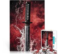 Puzzle da 1000 pezzi per adolescenti Spada da samurai in acqua Giocattolo educativo per l'apprendimento Giocattoli per la decorazione della casa 75x50cm