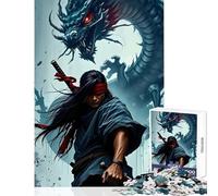 Puzzle da 1000 pezzi per adolescenti Spadaccino cieco e drago Giocattoli fai da te Regali per donne Uomini Gioco pratico Migliora l'amore tra coppie Dimensioni 50x75cm