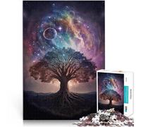 Puzzle da 1000 pezzi per adolescenti Spazio dell'albero per il giocattolo di sfida del gioco educativo Migliorare l'amore tra le coppie 38x26cm