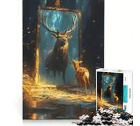 Puzzle da 1000 pezzi per adolescenti "Specchio del futuro" decorazione da parete passatempo ideale per le vacanze a casa per rafforzare l'amore tra le coppie 50x75cm