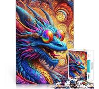 Puzzle da 1000 pezzi per adolescenti Spettacolo dei draghi Giochi educativi Decorazione della casa Collezione di artisti, Belle arti 75x50cm