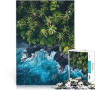 Puzzle da 1000 pezzi per adolescenti Spiaggia tropicale Oceano Vacanza a casa: uccidere il tempo perché è ideale come regalo per tutta la famiglia 75x50cm