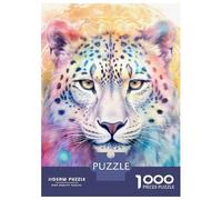 Puzzle Da 1000 Pezzi Per Adolescenti SpiritAnimal Snow Leopard Puzzle Per Adolescenti Gioco Pratico Un'opera D'arte Regali Unici Per Compleanno E Natale 70x50cm/1000pcs