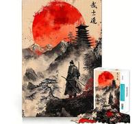 Puzzle da 1000 pezzi per adolescenti,spirito Bushido Samurai,bordo pulito,gioco rompicapo cognitivo,gioco di ozio,regalo di Natale (38x52cm)