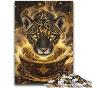 Puzzle da 1000 pezzi per adolescenti, spirito mistico del giaguaro, per età 14+, difficili da completare ma divertenti e umoristici, ottimi regali e giocattoli, 50x75cm