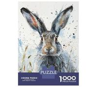 Puzzle Da 1000 Pezzi Per Adolescenti Splash of Hare Puzzle Per Adulti Giochi Rilassanti Analisi E Logica Regali Unici Per Compleanni 52x38cm/1000pcs