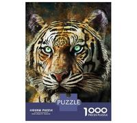 Puzzle Da 1000 Pezzi Per Adolescenti Splatter Tiger Puzzle Per Adulti Gioco Pratico Assemblaggio Di Modelli Regali Unici Per Compleanni E Occasioni Speciali 38x26cm/1000pcs