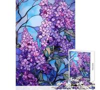Puzzle da 1000 pezzi per adolescenti splendido giocattolo educativo con fiori di lillà regalo per compleanni gioco impossibile difficile e impegnativo dimensioni 38x26cm