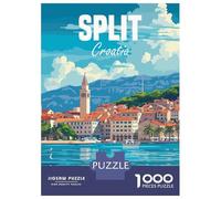 Puzzle Da 1000 Pezzi Per Adolescenti Split Croatia Puzzle Per Adulti Giochi Divertenti Assemblaggio Di Modelli Regali Unici Per Compleanni 70x50cm/1000pcs