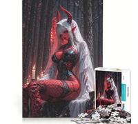 Puzzle da 1000 pezzi per adolescenti: Sposa Demone Rossa nella Foresta Oscura Gioco Rilassante Sfida Difficile Compleanno e altre Feste 50x75cm