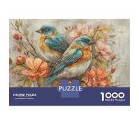 Puzzle Da 1000 Pezzi Per Adolescenti Spring Birds with Flowers Adolescenti Puzzle Giochi Rilassanti Difficili Regali Difficili Per Amici E Familiari 70x50cm/1000pcs