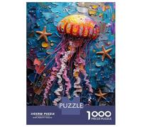 Puzzle Da 1000 Pezzi Per Adolescenti Squid Seastar Painting Puzzle Gioco Rompicapo Ma Divertente E Umoristico Regali Unici Per Compleanno E Natale 52x38cm/1000pcs
