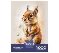 Puzzle Da 1000 Pezzi Per Adolescenti Squirrel Watersketch Puzzle Per Adulti Giocattoli Antistress Regalo Di Compleanno Regali Di Natale Per Compleanno 52x38cm/1000pcs