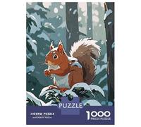 Puzzle Da 1000 Pezzi Per Adolescenti Squirrel Winter Puzzle Per Adulti Fai Da Te Giocattoli Antistress Regali Di Natale E Compleanno 52x38cm/1000pcs