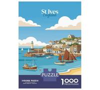 Puzzle Da 1000 Pezzi Per Adolescenti St Ives, England Travel Puzzle Antistress Giocattolo Decorazione Per La Casa Gioco Stimolante Regali 38x26cm/1000pcs